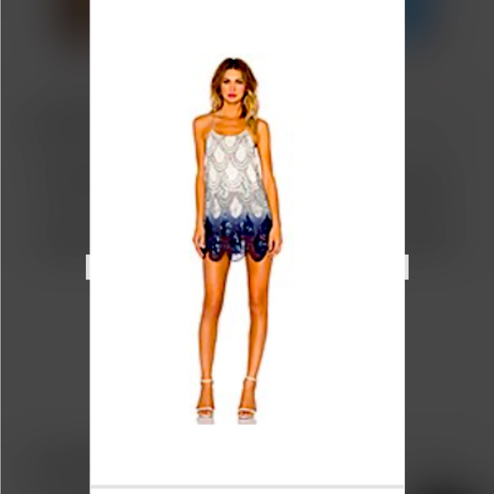 Blue and White Ombre Dress